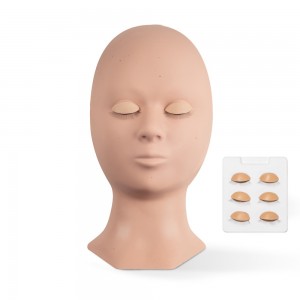 Dummy head lash extensions with 4 pairs of detachable eyes 
