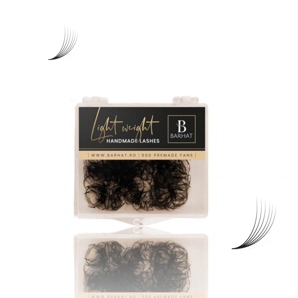 Eyelash Extensions CC 8D 0.07 Narrow Eyelash Extensions Barhat 500 fans