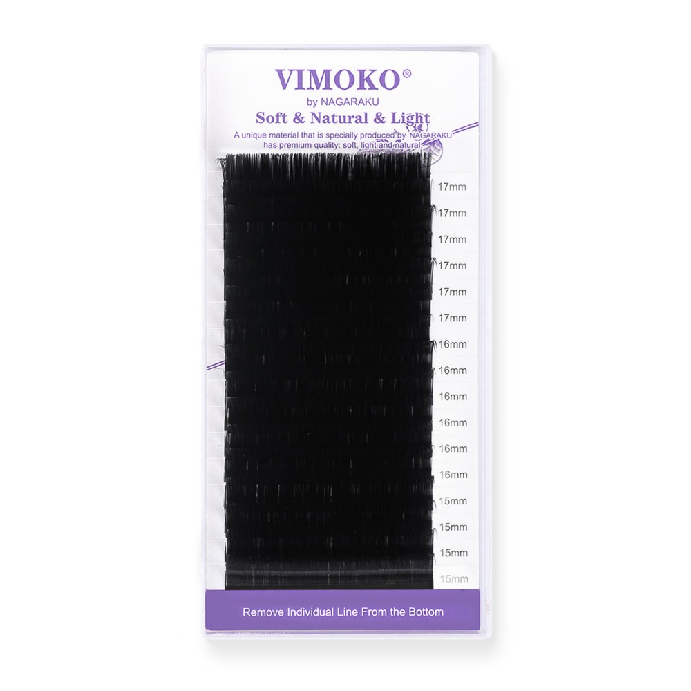 Lash extensions Vimoko by Nagaraku D MIX large lengths 15-17mm