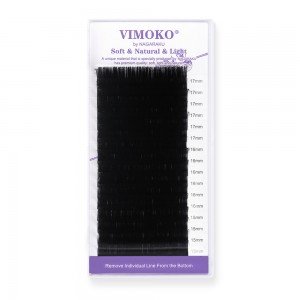 Lash extensions Vimoko by Nagaraku D MIX large lengths 15-17mm