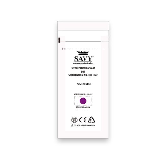 Sanitizing Bags Autosealing 75 x 150 mm Set 100 Pcs, Savyprofessional