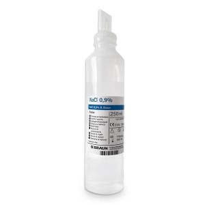 0.9% NaCl Saline Solution for Eye Irrigation - 250 ml