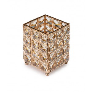 Crystal stand for makeup brushes